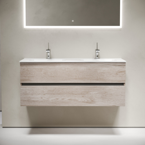 Тумба под раковину Sancos Urban UR120-2EG 120х50 подвесная цвет коричневый - фото 3